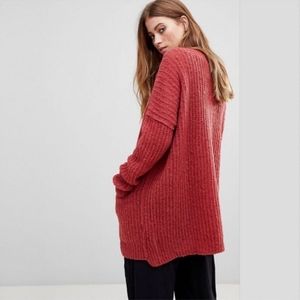 *NEW*Free People Weekend Getaway Alpaca Oversized loose knitted Cardigan Size S
